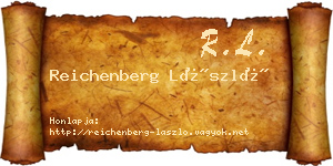 Reichenberg László névjegykártya