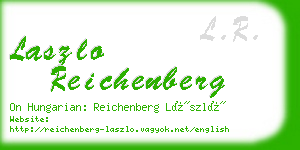 laszlo reichenberg business card